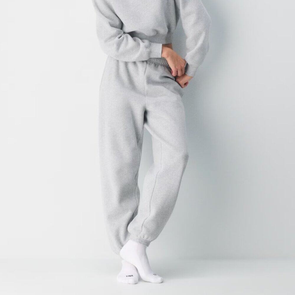 Aritzia Cozy Sweatfleece Mega Jogger XS Heather Grey